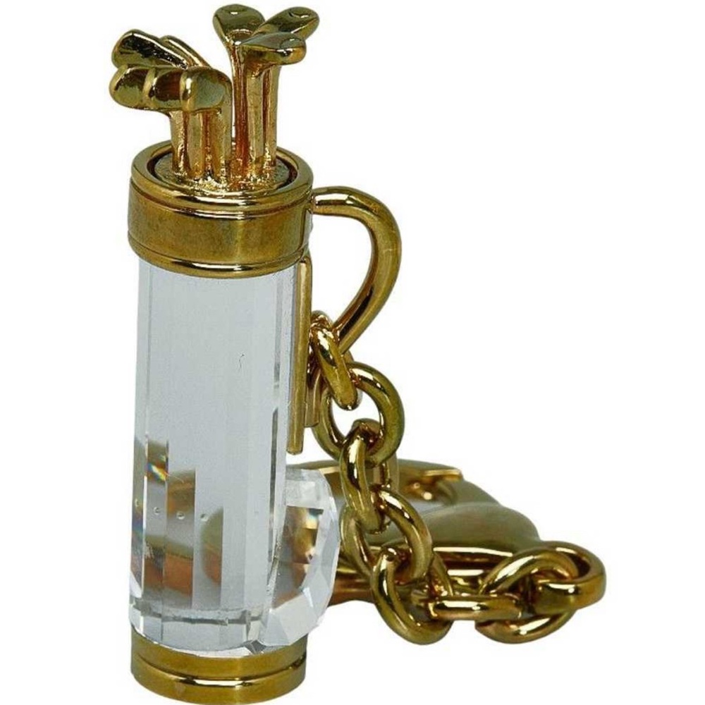 Swarovski crystal memories Golf Bag Keychain